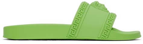 green versace slides